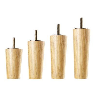 LUOFDCLDDD Furniture LegsPack of 4 Solid Wood Sofa Legs,Tapered Coffee Tableniture Feet, Replacement Armchair Feet,Cabinet Feet,For Closet,Tv Cabinet,Desk, Coffee Table,Bed,With M8 Threaded Stem/20Cm