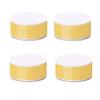 LUOFDCLDDD Furniture Legs,Carbon Steel Bed Risers Leg,Self-Adhesive,Adds Height to Sofa Cabinet Table Chair Coffee Table,Supports 1100 Lbs,60Mm Diameter,4Pcs,Round,Punch-Fre/Yellow/6 * 3Cm view 1