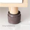 LUOFDCLDDD Furniture LegsAdjustable Bed Risers Leg,Self-Adhesive,Adds Height to Sofas Cabinets Table Chair,Supports 1100 Lbs/500 Kg,60Mm Diameter,Set of 4,Round,Abs Materia/Brown/50Mm/2Inch view 4