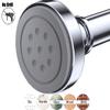 Chrome Shower Rod with 12 Hooks, 18-72 Inches, Rust Resistance, Adjustable Tension Rod with Durable Spring, No Drilling - Use For Bathroom, Bedroom, Home view 2