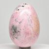 61mm Pink Rhodochrosite Egg Natural Crystal Sparkling Mineral Polished Gemstone - Peru + Stand view 2