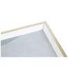Amanti Art 13x19 Inch Decorative Wood Ottoman/Coffee Table Tray Featuring Facade, Silver White view 2