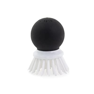 KitchenAid Soft Grip Vegetable Brush for Hard Skinned Fruits and Vegetables, Sturdy Bristles for Tough Scrubbing, Soft Girp Handle for Optimal Conrtol, Dishwasher Safe, 2.05 Inch, Black