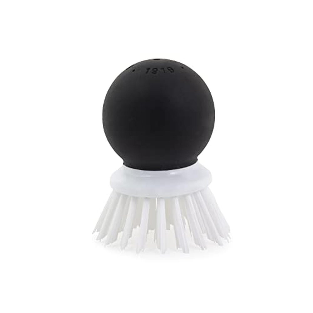 KitchenAid Soft Grip Vegetable Brush for Hard Skinned Fruits and Vegetables, Sturdy Bristles for Tough Scrubbing, Soft Girp Handle for Optimal Conrtol, Dishwasher Safe, 2.05 Inch, Black