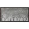 A and B Home 82888 39.4" L Rectangular-Shaped Gray Paper/Glass Shadow Box Decor Wall Art view 1