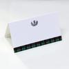Place Cards with Green Tartan Plaid and Scottish Thistle Design for Weddings, Showers, and Holiday and Dinner Parties. Table Tent Style, Scored for easy folding. (50) view 1
