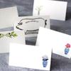 Place Cards with Green Tartan Plaid and Scottish Thistle Design for Weddings, Showers, and Holiday and Dinner Parties. Table Tent Style, Scored for easy folding. (50) view 4