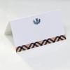 Place Cards with Tan/Black/Red Tartan Plaid and Scottish Thistle Design for Weddings, Showers, and Holiday and Dinner Parties. Table Tent Style, Scored for easy folding. (50) view 1