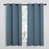 NICETOWN Room Darkening Curtains 63" Length, Thermal Insulated Blackout Panels for Bedroom Bathroom Office Kitchen Playroom Kids Room Nursery Decoration (Smoky Blue, 2 Panels, W42 x L63 -Inch) view 1