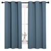 NICETOWN Room Darkening Curtains 63" Length, Thermal Insulated Blackout Panels for Bedroom Bathroom Office Kitchen Playroom Kids Room Nursery Decoration (Smoky Blue, 2 Panels, W42 x L63 -Inch) view 2