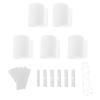 1 Set Blinds Vertical Blind Carrier Stem Broken Vane Repair Kit Vertical Slats DIY Blades Replacement Repair Tabs White Pulley Curtain Polyester view 1