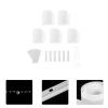 1 Set Blinds Vertical Blind Carrier Stem Broken Vane Repair Kit Vertical Slats DIY Blades Replacement Repair Tabs White Pulley Curtain Polyester view 3