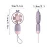 DFDFSFG Small Portable Cooling Fan,USB 3 Speeds Adjustable,Handheld Fan,Mini Portable Hand Fan,Pocket Fan Outdoor,Travel,Office,Home Strong Airflow (Color : Purple) view 2