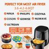 18 PCS Air Fryer Accessories, 8 Inch XL Deep Fryer Accessories Compatible with Gowise USA Phillips Ninjia Cosori Cozyna Air Fryer, Fit 3.6QT- 6.8QT Air Fryer with Cake Pan, Pizza Pan, Air Fryer Liner view 2
