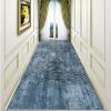 Blue Hallway Carpet Runner 100cm 1.5m 2m 250cm 300cm 4m 5m 6m Narrow Runner Rug with Non Slip Backing, Kitchen Hall Stairs Area Rugs (Size : 2.3 ft x 11.5 ft) view 4