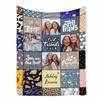 MyPupSocks Personalized Blanket Best Friend Birthday Gifts for Women Best Friend Ever Love Heart Custom Long Distance Friendship Blanket for Bestie Fleece Throw Blanket for BFF Sister 50x60 view 1