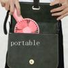 DFDFSFG Small Mini Fan,Portable Fan,HandheldDesk Cooling Fan,USB 3 Speeds Adjustable Mini Fan,Home Office School Outdoor Personal Fan Strong Airflow (Color : Pink) view 4
