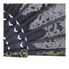 Handmade Folding Fan Folding Hand Held Fan Flower Lace Black Wedding Dance Party Silk Fans Luxury Fashion Hot Stamping Fan Spanish Style Handheld Fan (Color : Royal Blue) view 4