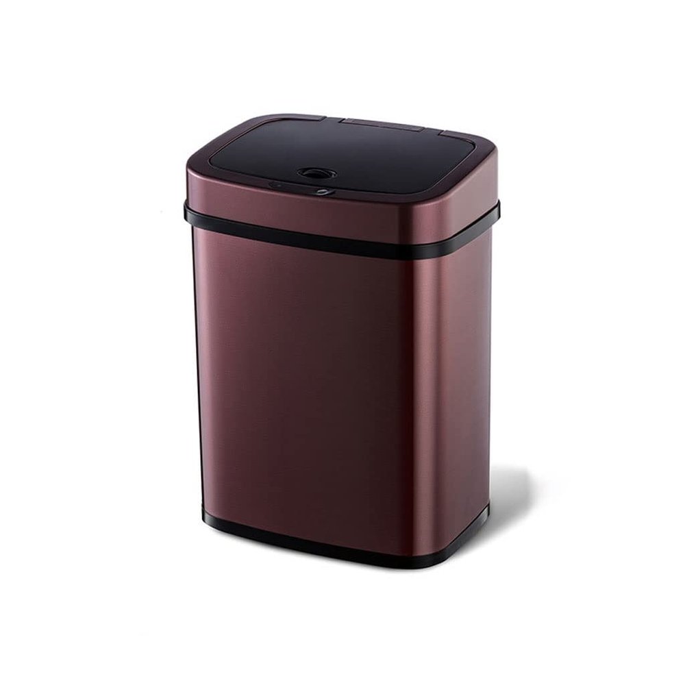 YUEYOULII Trash Bin Home Business Office Smart Home Trash Can Stainless Steel Automatic Induction Living Room Bedroom Office Garbage Storage Bedroom Trash Can (Color : Purple)