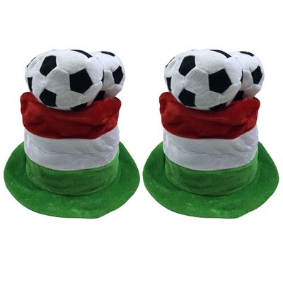 LUOZZY 2 Pcs Football Hat Creative Cheer Hat for Women Men Photo Props Soccer Football Party Supplies