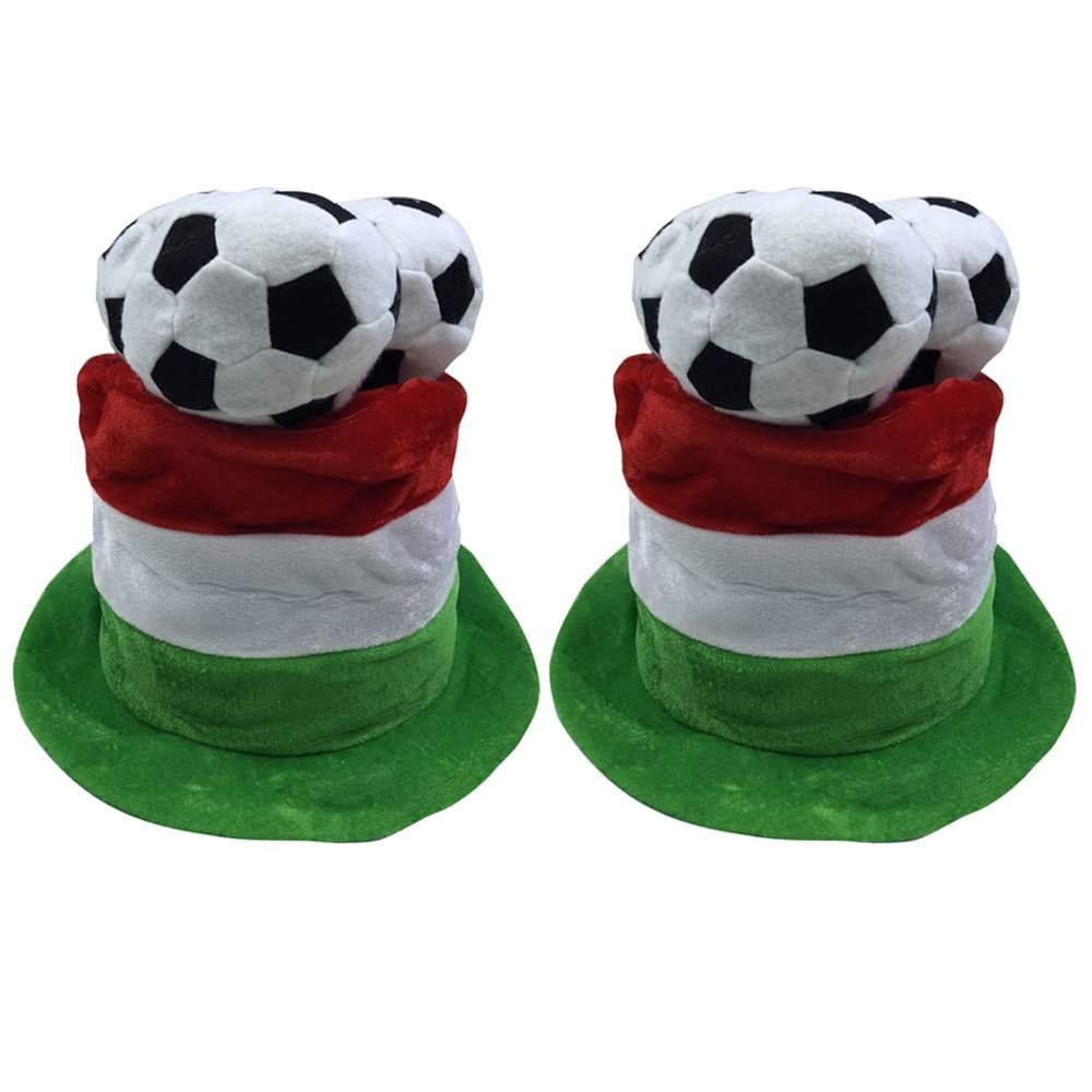 LUOZZY 2 Pcs Football Hat Creative Cheer Hat for Women Men Photo Props Soccer Football Party Supplies