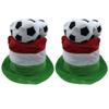 LUOZZY 2 Pcs Football Hat Creative Cheer Hat for Women Men Photo Props Soccer Football Party Supplies view 1