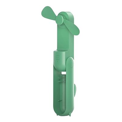 DFDFSFG Small Portable Mini Fan,Handheld Fan,Mini Portable Hand Fan,USB Rechargeable Pocket Fan with 3 Speed for Outdoor,Office,Home Strong Airflow (Color : Green, Size : Model 1)