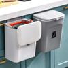 Angoily Garbage Can Plastic Garbage Bin Compost Trash Bin Hanging Trash Can Countertop Kitchen Hanging Indoor Small view 2