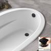 Artiwell Universal Lift and Turn Bath Drain Stopper and Cover, Bathtub Drain Stopper, Replaces Lift and Turn, Tip-Toe and Trip Lever drains for Tub, EZ Installation and Clearing (MATT Black) view 3