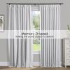 TWOPAGES Grey White Pinch Pleated Room Darkening Curtain 102 Inches Long, Solid Thermal Insulated Memory Shaped Window Drapes for Bedroom,1 Panel view 3