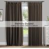 TWOPAGES Chocolate Pinch Pleated Room Darkening Curtain 102 Inches Long, Solid Thermal Insulated Memory Shaped Window Drapes for Bedroom,1 Panel view 3