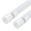 2 Pack Spring Tension Curtain Rods White Ajustable 53-98inchs, 0.86inch Diameter, Extension Spring Tension Rods Suitable for Use in Bathroom Window Screen Curtain Wardrobe (WHITE) view 1