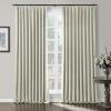 TWOPAGES Beige Pinch Pleated Room Darkening Curtain 102 Inches Long, Solid Thermal Insulated Memory Shaped Window Drapes for Bedroom,1 Panel view 1