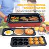 HeHoGoGo Multifunctional Electric Griddle Electric Grill Nonstick Baking Maker with 3 Interchangeable Pans For Takoyaki Cake Pop/ Mini Pancake/ Fried Steak view 2