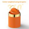 Mini Trash Can with Lid, Desktop Small Trash Can Recycling Bin Cute Metal Garbage Can for Tabletop Countertop Use,Stainless Steel 0.4Gal/1.5L Waste Bin for Office Parlor Car Bedroom,Swing Lid Open view 3
