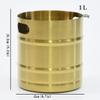 HNHYNSY Ice Bucket for Cocktail Bar Stainless Steel Champagne Beer Ice Bucket Hotel Party Suitable for Large-Capacity Iced Drinks Multi-Functional Ice Bucket Ice Buckets for Parties view 2