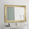H-A H&A 32''x24'' Framed Wall Mounted Mirror Decorative Vanity for Bedroom Hanging Vertical or Horizontal (Gold) view 1