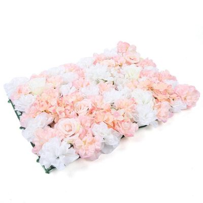 4Pcs 16*24in Flowers Wall Panel 3D Fake Flowers for Decoration Artificial Flowers for Decoration Flowers Wall Wedding Party Stage Backdrop Decor Wedding Party Floral Backdrop (Champagne White)