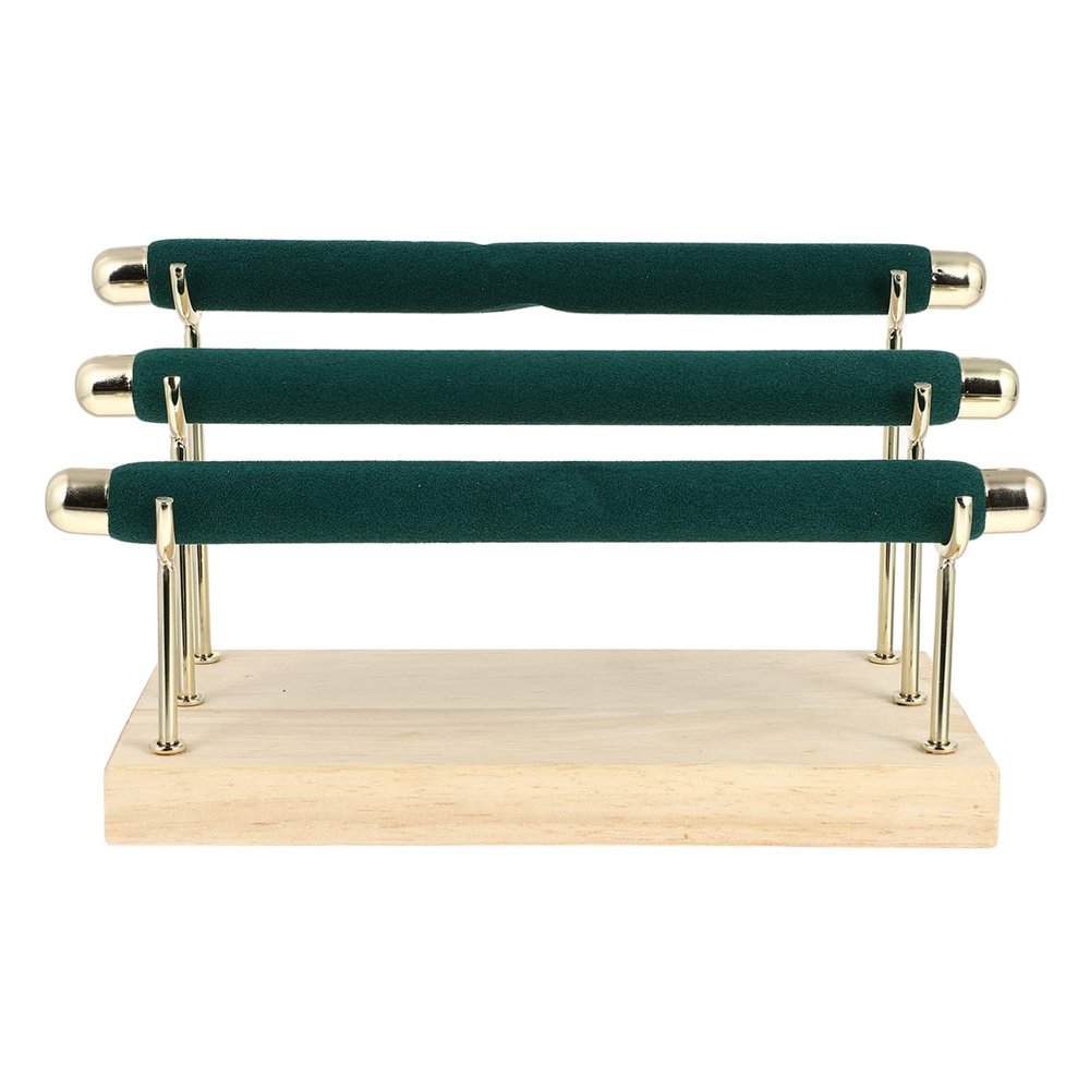 Hemobllo Three Wooden Jewelry Organizer for Multi Display Stand for Easy Access and Lightweight Storage for Use