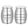 1.2 Inch Small Urns for Dad,Custom Name Engraved Cremation Urn,Personalized Mini Urn,Urn for Ashes,Stainless Steel Personal Mini Funeral Urn Funeral Ash Holder,Free Engraving view 1
