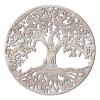 Yalikop Tree of Life Wooden Wall Art Decor Wooden Wall Sculpture 11.8 Inch Tree of Life Wood Hollowed Out Hanging Sign for Farmhouse Home Hanging Decoration Supplies(White) view 1