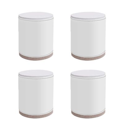 LUOFDCLDDD Furniture Legs4Pcsniture Risers Carbon Steelniture Legs Metal Table Legsniture Feet Cylindrical Feet Replacement Legs Couch Legs Sofa Desk Legs Bed Cabinets Risers,5Cm/White