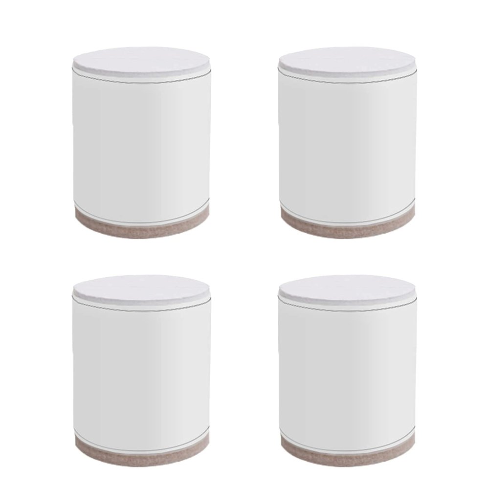 LUOFDCLDDD Furniture Legs4Pcsniture Risers Carbon Steelniture Legs Metal Table Legsniture Feet Cylindrical Feet Replacement Legs Couch Legs Sofa Desk Legs Bed Cabinets Risers,5Cm/White