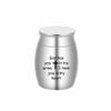 1.2 Inch Small Urns with Cross,Custom Name Engraved Cremation Urn,Personalized Mini Urn,Urn for Ashes,Stainless Steel Personal Mini Funeral Urn Funeral Ash Holder,Free Engraving view 3