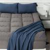 Marine Moon Mattress Topper King Cooling Bed Topper, Extra Thick Soft Mattress Pad Cover, Plush Hotel Quality Down Alternative Pillow Top Mattress Topper for Back Pain Relief with Deep Pocket, Grey view 1