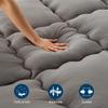 Marine Moon Mattress Topper King Cooling Bed Topper, Extra Thick Soft Mattress Pad Cover, Plush Hotel Quality Down Alternative Pillow Top Mattress Topper for Back Pain Relief with Deep Pocket, Grey view 4