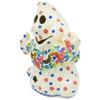 Polmedia Polish Pottery Ghost Candle Holder - Delicate Gardens Pattern Handmade in Boleslawiec Poland + Certificate of Authenticity view 1