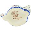 Polmedia Polish Pottery Ghost Candle Holder - Delicate Gardens Pattern Handmade in Boleslawiec Poland + Certificate of Authenticity view 4