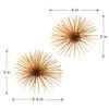 A&B Home Metal Starburst Wall Art - Spike Decor Sphere Coffee Table Dcor, Mid Century Modern Dcor, Gold Sea Urchin Wall Dcor for Living Room Bedroom, Set of 2 view 2