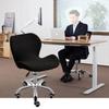 XGANGM Stretch Chairs Cover for Office Desk Swivel Chair Modern Velvet Chair Slipcovers Nordic Style Computer Office Chairs Protector, for Home Kitchen Dining Room Bar,Pink,4PCS view 2